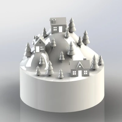 Đèn Lồng Làng Mùa Đông Tí Hon