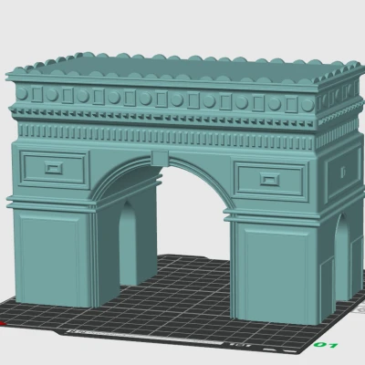 Mô hình 3D Khải Hoàn Môn Chiến Thắng (Arc of Victory)