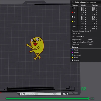 Adventure Time Finn và Jake - HueForge