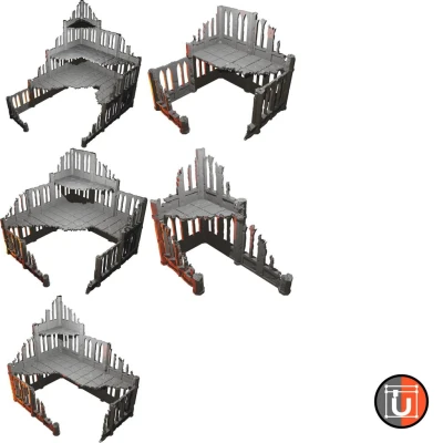 Địa hình SciFi Gothic - Các Tòa nhà Hoàn chỉnh