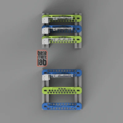 Giá đỡ Dọc Raspberry Pi 3/4/5 cho Thanh Nhôm Định Hình 2020