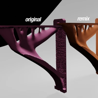 Giá đỡ kệ được tối ưu hóa topo, mượt mà - Mặt sau phẳng & dày hơn, thân mượt mà