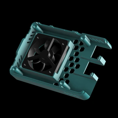 Nắp Vỏ Raspberry Pi 4 Hazi + Giá Đỡ Quạt Ez / Hỗ Trợ PoE-Hat