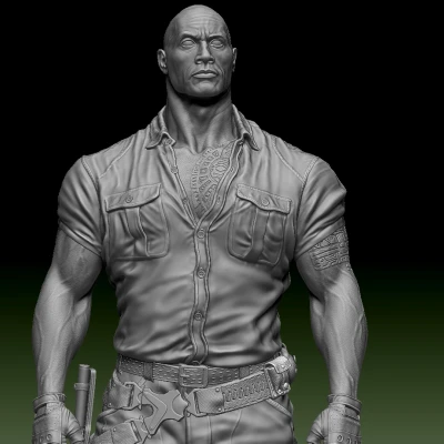 Tượng Dr. Smolder Bravestone - Dwayne Johnson