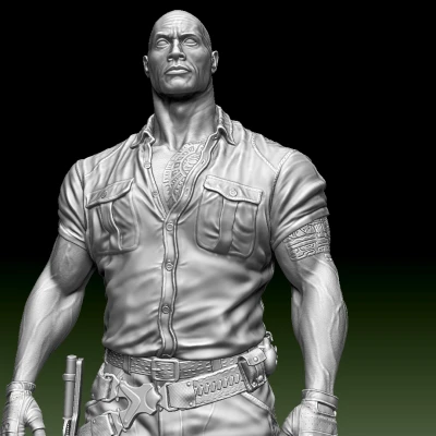 Tượng Dr. Smolder Bravestone - Dwayne Johnson