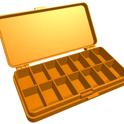 Hộp đựng thuốc hàng tuần nhỏ gọn