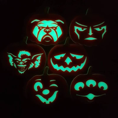 Mặt bí ngô 3 màu (halloween)