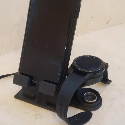 Trạm sạc Samsung Galaxy Watch 4 và Điện thoại di động