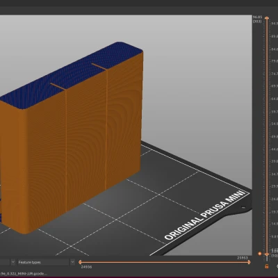 Hộp Bút Treo, Chia Vách Một Phần