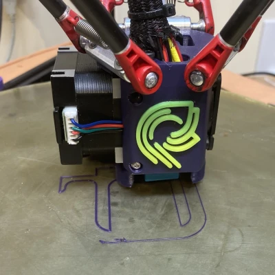 Giá đỡ E3D Hemera Effector cho máy in Delta