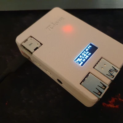 Vỏ PI-kvm v2 tùy chọn màn hình OLED và quạt 20mm