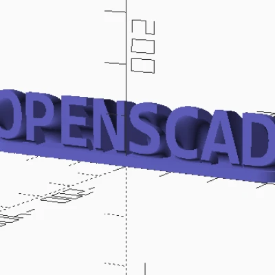 Biển Tên (tùy chỉnh, openscad)