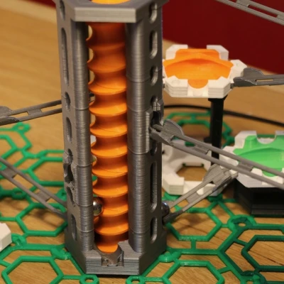 Đường ray bi - thang máy có động cơ - v3 - độc lập có thể điều chỉnh độ cao tương thích Gravitrax!