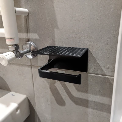 Giá Đỡ Giấy Vệ Sinh Kèm Giá Đỡ Điện Thoại Thông Minh