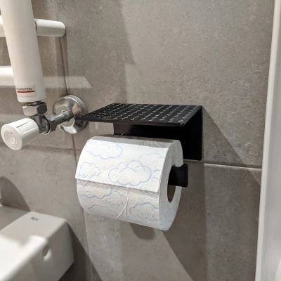 Giá Đỡ Giấy Vệ Sinh Kèm Giá Đỡ Điện Thoại Thông Minh