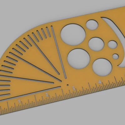 Thước Vẽ Pocket Drafting Stencil