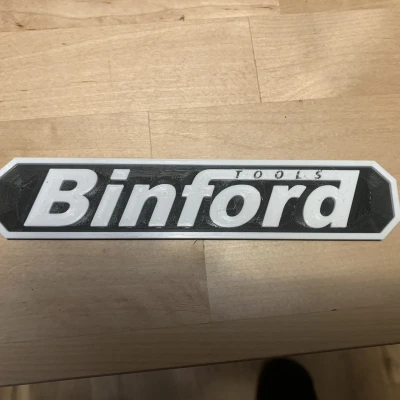 Biển hiệu hộp dụng cụ Binford