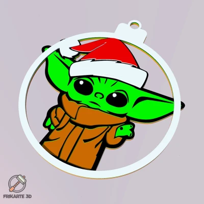 Đồ trang trí cây thông Noel Baby Yoda