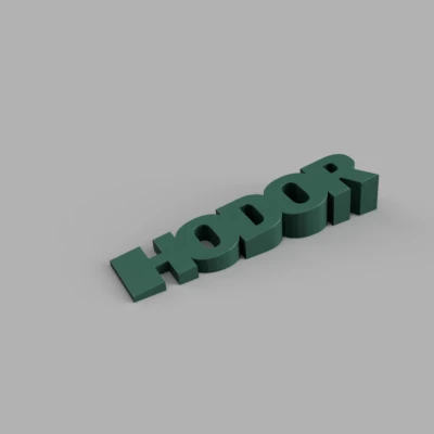 Hodor Giữ Cửa - Mô Hình 3D