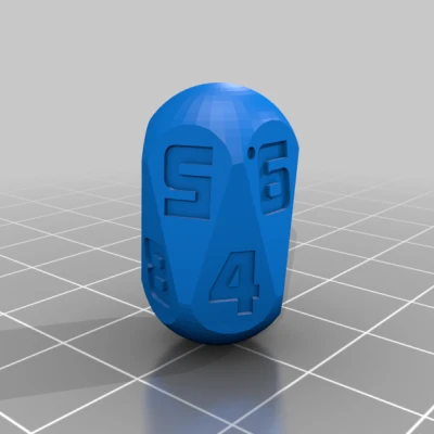 Xúc xắc hình thùng với đầu hình cầu