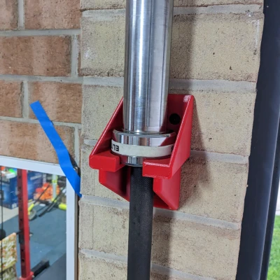 Giá đỡ tạ Olympic treo tường thẳng đứng + Bộ phận chống va đập