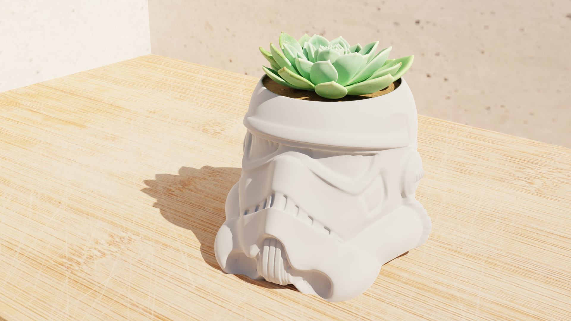 Chậu Cây Mũ Bảo Hiểm Stormtrooper