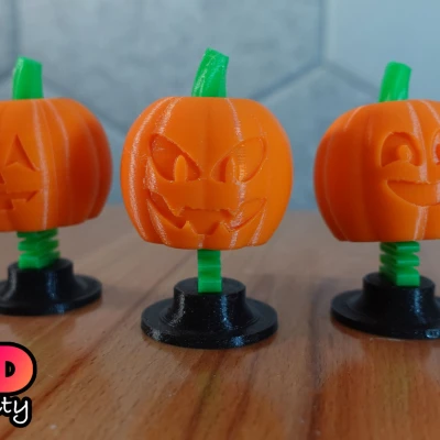 Mô hình đầu lắc Jack-o'-lantern