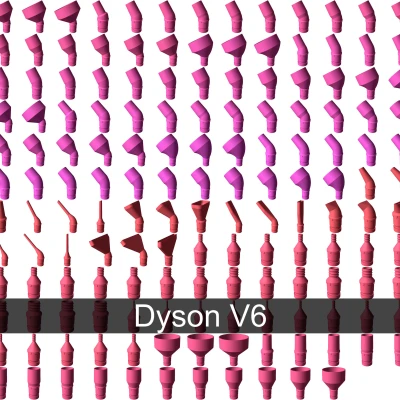 Phụ kiện ống hút và đầu nối cho Dyson V6