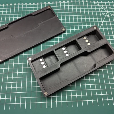 Hộp đựng dụng cụ gọt ba via Gridfinity 2x4x4U (chỉ nam châm 6x2)