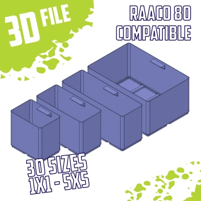 Raaco Compatible Sorting boxes - Mega pack