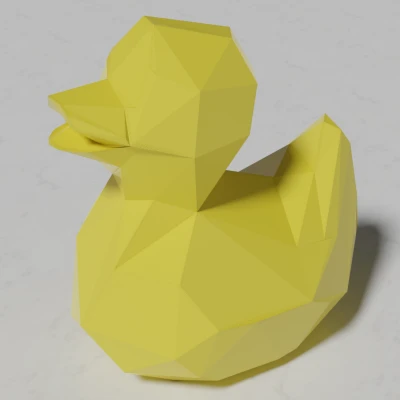 Vịt Cao Su Low Poly