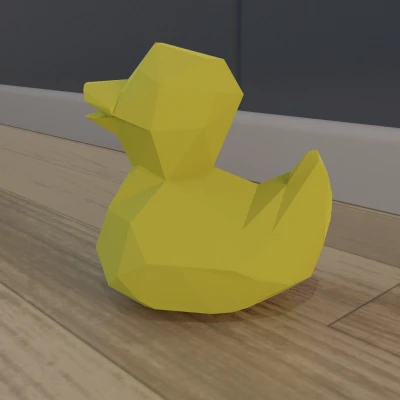 Vịt Cao Su Low Poly