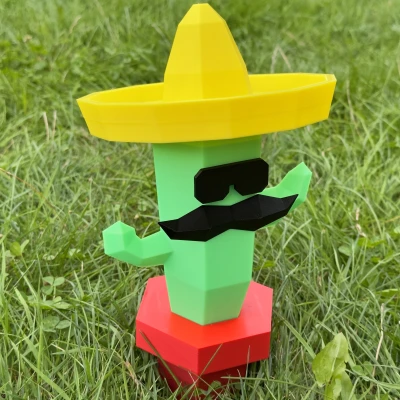 Mô hình LowPoly Jose el Cactus