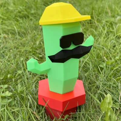 Mô hình LowPoly Jose el Cactus