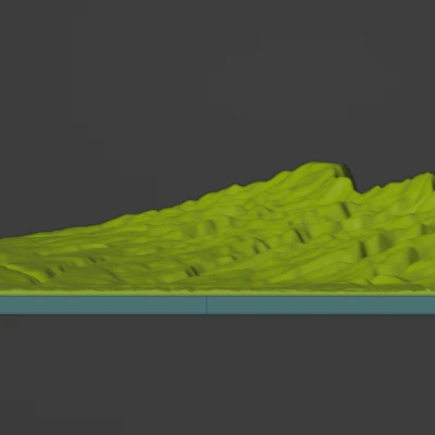 Bản đồ Địa hình Oahu, HI với Đường viền Bờ biển cho Sợi phát quang/Trong suốt