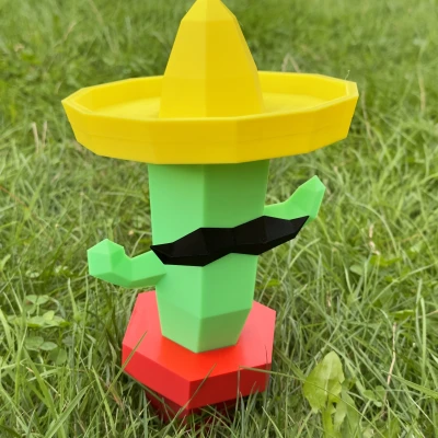 Mô hình LowPoly Jose el Cactus
