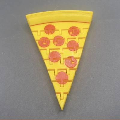 Mô hình Flexi Pizza 3D - Khớp nối linh hoạt