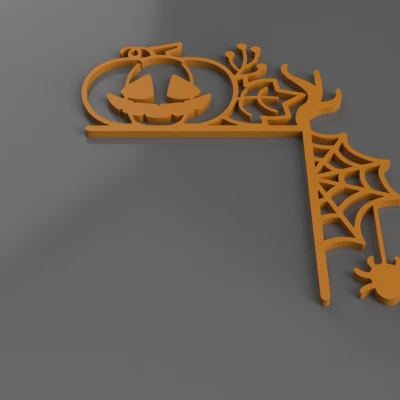 Trang trí góc cửa Halloween