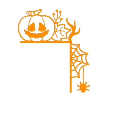 Trang trí góc cửa Halloween