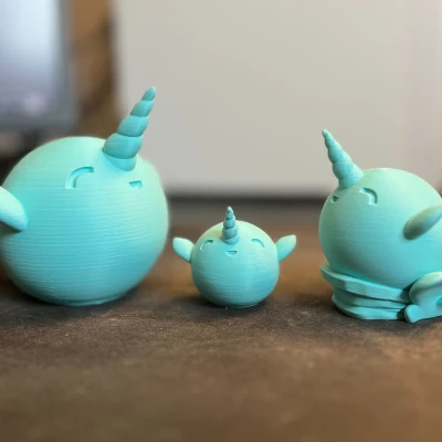 Mô Hình Kỳ Lân Biển Dễ Thương Và Giá Đỡ Nhẫn