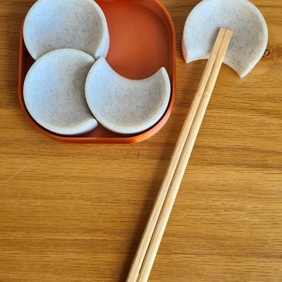 Bộ giữ đũa kèm khay