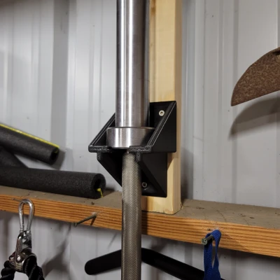 Giá đỡ tạ đòn Olympic treo tường dọc