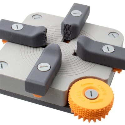 Mỏ kẹp gắn bàn 4-Jaw / 3-Jaw / 2-Jaw có thể thay hàm - In 100%!