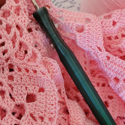 Tay cầm que đan móc size 7 (US)