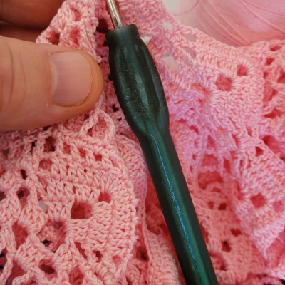 Tay cầm que đan móc size 7 (US)