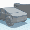 Tesla CyberTruck in 1 khối, bánh xe quay - Thumbnail 10