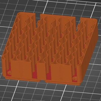 Hộp Pin - AAA - Gridfinity - Vasemode - 15 Kích thước Khác nhau