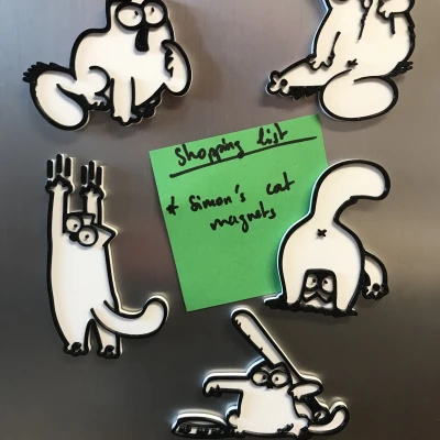 Nam Châm Tủ Lạnh Hình Mèo Simon