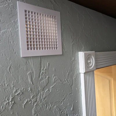 Tấm che cửa gió/trần nhà cho ống 4" - in một mảnh