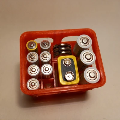 Thùng bia xếp chồng đa năng cho pin AA, AAA, 9V và CR2032